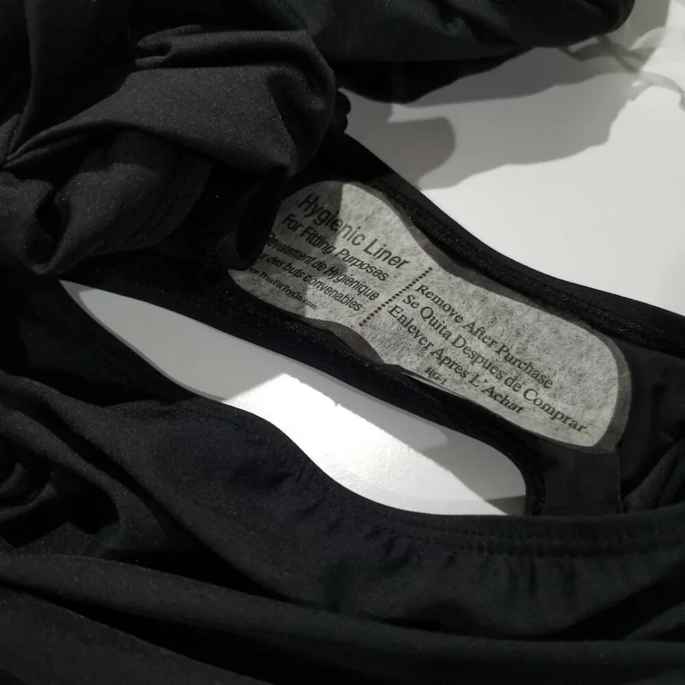 Lauren Ralph Lauren Halter Side-Tie Tummy-Control Black - Picture 12 of 14